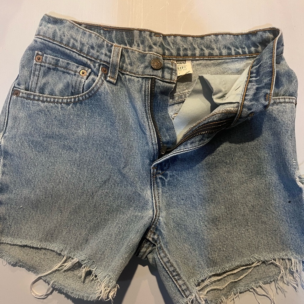 Levi's Light Blue Jean Shorts